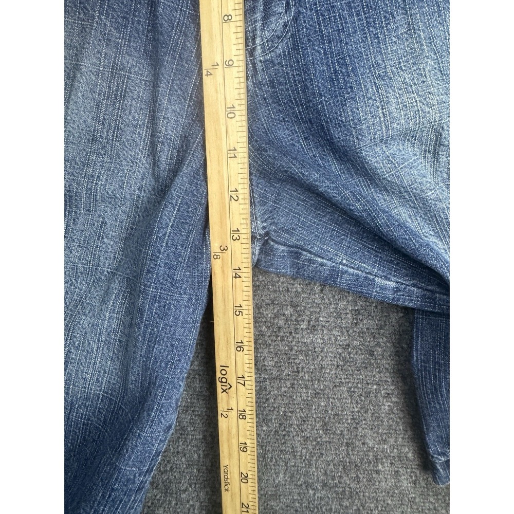 Y2K Brooklyn Xpress Mens Size 34x 12.5" Denim Short Wide Leg Baggy Streetwear - Picture 10 of 10